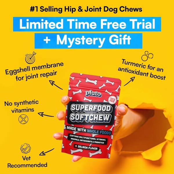 A square, high-contrast ad layout featuring a hand holding a product bag surrounded by highlighted product benefits and a bold offer headline.